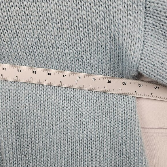Soft Surroundings Mohair Wool Blend Duster Long Sweater Cardigan Womens L Hooded - Picture 8 of 14